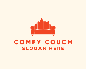 City Sofa Couch Furniture logo design