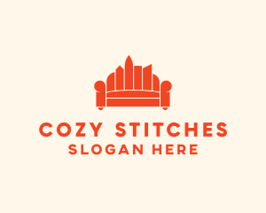 City Sofa Couch Furniture logo design