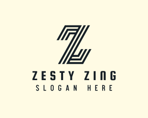 Stripe Commerce Business Letter Z logo design