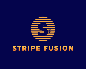 Stripe Sun Leaf  logo