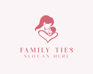 Mother Baby Parenting logo design