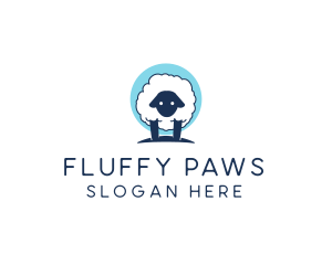 Fluffy Sheep Wool logo design