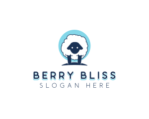 Fluffy Sheep Wool logo design