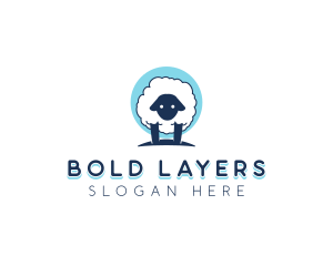 Fluffy Sheep Wool logo design