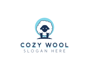 Fluffy Sheep Wool logo design