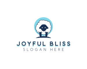 Fluffy Sheep Wool logo design