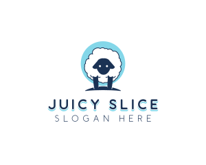 Fluffy Sheep Wool logo design