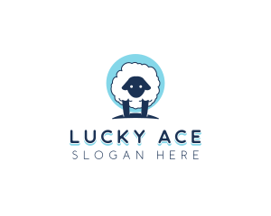 Fluffy Sheep Wool logo design