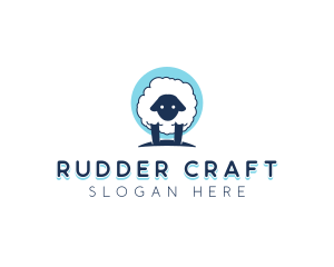 Fluffy Sheep Wool logo design