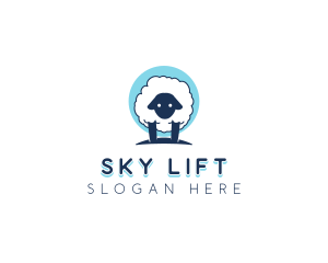 Fluffy Sheep Wool logo design