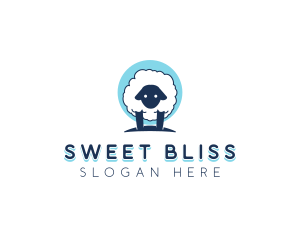 Fluffy Sheep Wool logo design