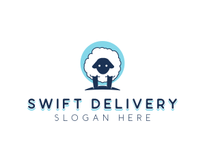 Fluffy Sheep Wool logo design