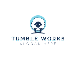 Fluffy Sheep Wool logo design