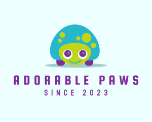 Happy Adorable Tortoise logo design
