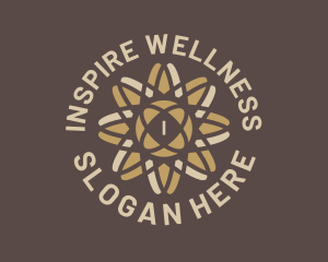 Wellness Yoga Flower  logo design