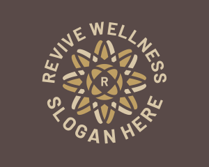 Wellness Yoga Flower  logo design