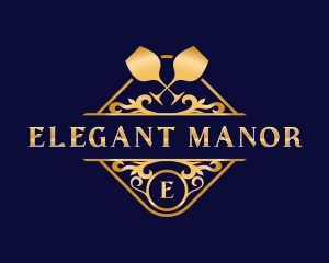 Luxury Wine Liquor logo design