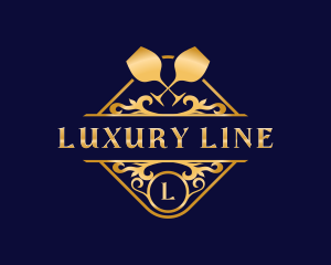 Luxury Wine Liquor logo design