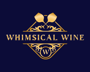 Luxury Wine Liquor logo design