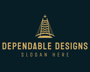 Bridge Construction Structure logo design