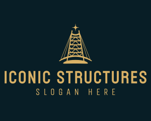 Bridge Construction Structure logo design