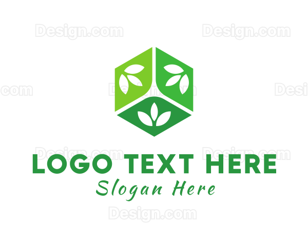 Natural Organic Cube Logo
