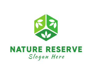 Natural Organic Cube logo design