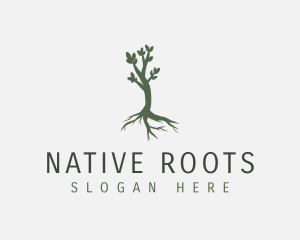 Nurture Nature Tree logo design