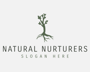 Nurture Nature Tree logo design