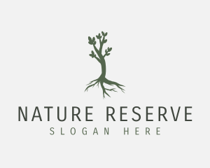 Nurture Nature Tree logo design