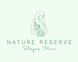 Natural Lady Body logo design