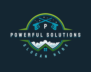 Housekeeping Pressure Washer logo design