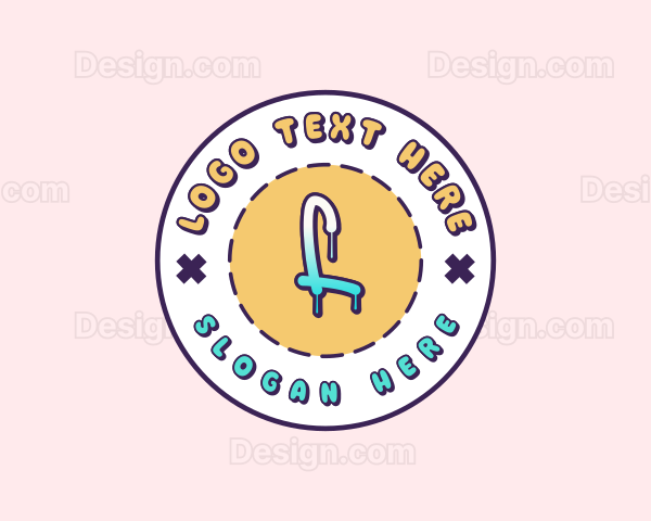 Cute Paint Drip Business Logo