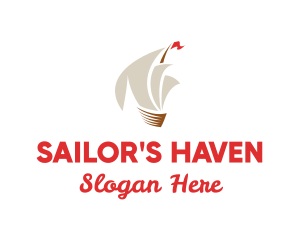 Travel Ship Sailing logo design