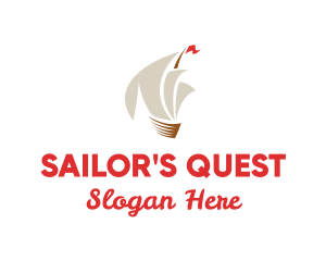 Travel Ship Sailing logo design