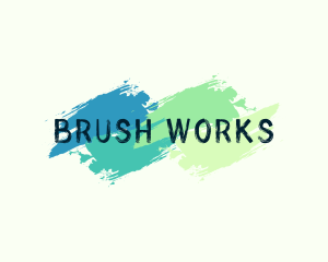 Modern Painting Brush logo