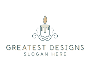 Candle Interior Designer Decor logo design