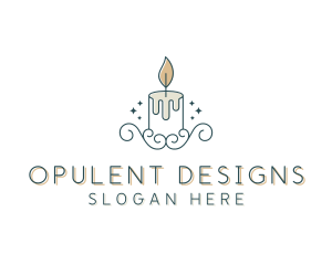 Candle Interior Designer Decor logo design