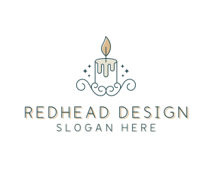 Candle Interior Designer Decor logo design