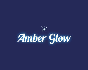 Glowing Star Sparkle logo design