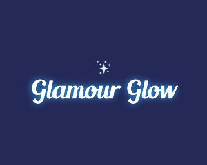 Glowing Star Sparkle logo design