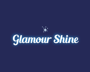 Glowing Star Sparkle logo design