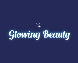 Glowing Star Sparkle logo design