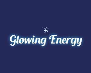 Glowing Star Sparkle logo design