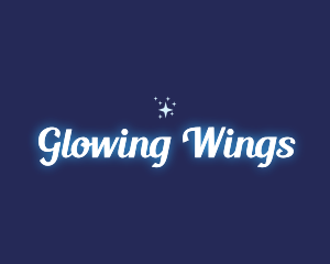 Glowing Star Sparkle logo design