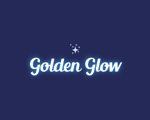 Glowing Star Sparkle logo design