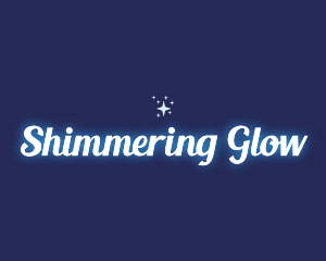 Glowing Star Sparkle logo design