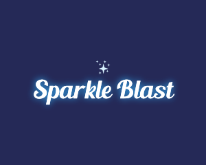 Glowing Star Sparkle logo design