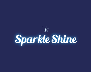 Glowing Star Sparkle logo design