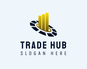 Business Investment Trade logo design